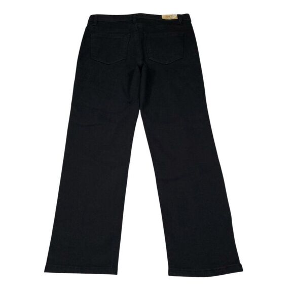 READ Curve Appeal Jeans High Rise Concealed Comfort Waist Straight Black 4 27 - Picture 2 of 8
